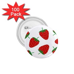 Seamless Pattern Fresh Strawberry 1 75  Buttons (100 Pack)  by Salman4z