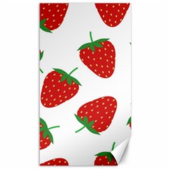 Seamless Pattern Fresh Strawberry Canvas 40  X 72  by Salman4z