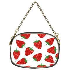 Seamless Pattern Fresh Strawberry Chain Purse (two Sides) by Salman4z