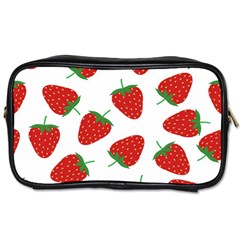 Seamless Pattern Fresh Strawberry Toiletries Bag (one Side) by Salman4z