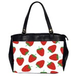 Seamless Pattern Fresh Strawberry Oversize Office Handbag (2 Sides) Front