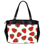 Seamless Pattern Fresh Strawberry Oversize Office Handbag (2 Sides) Back