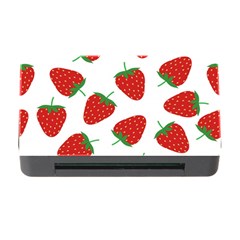 Seamless Pattern Fresh Strawberry Memory Card Reader With Cf by Salman4z