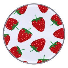 Seamless Pattern Fresh Strawberry Wireless Fast Charger(white) by Salman4z