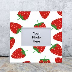 Seamless Pattern Fresh Strawberry White Box Photo Frame 4  X 6  by Salman4z