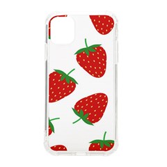 Seamless Pattern Fresh Strawberry Iphone 11 Tpu Uv Print Case by Salman4z