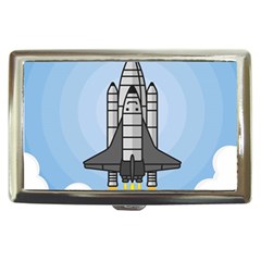 Rocket Shuttle Spaceship Science Cigarette Money Case by Salman4z