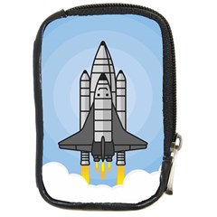 Rocket Shuttle Spaceship Science Compact Camera Leather Case by Salman4z