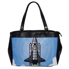 Rocket Shuttle Spaceship Science Oversize Office Handbag by Salman4z