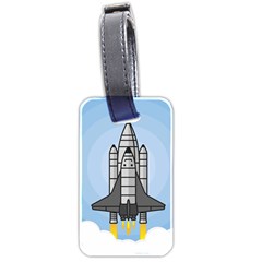 Rocket Shuttle Spaceship Science Luggage Tag (two Sides) by Salman4z