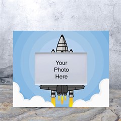 Rocket Shuttle Spaceship Science White Tabletop Photo Frame 4 x6 