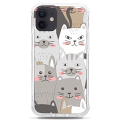 Cute Cats Seamless Pattern Iphone 12 Mini Tpu Uv Print Case	