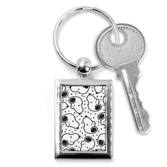 Dog Pattern Key Chain (rectangle) by Salman4z