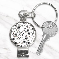 Dog Pattern Nail Clippers Key Chain by Salman4z