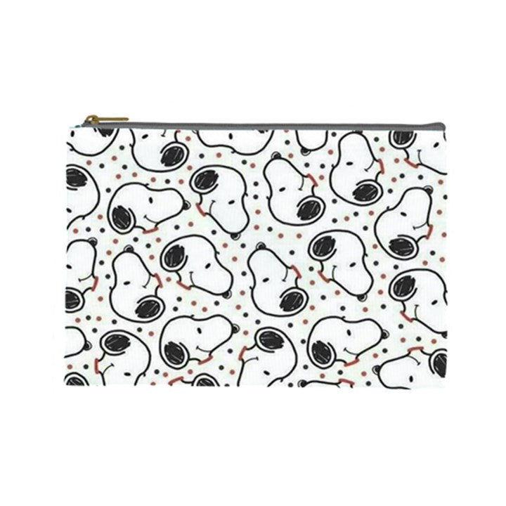 Dog Pattern Cosmetic Bag (Large)