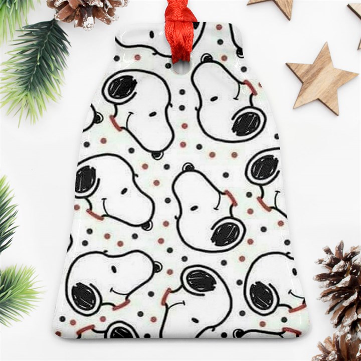 Dog Pattern Bell Ornament (Two Sides)