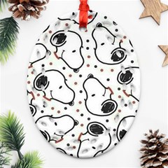 Dog Pattern Ornament (oval Filigree)