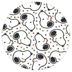 Dog Pattern Round Trivet