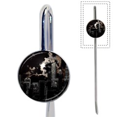 City Night Moon Skyline Skyscraper Book Mark by Salman4z