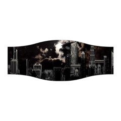 City Night Moon Skyline Skyscraper Stretchable Headband by Salman4z