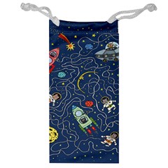 Cat Cosmos Cosmonaut Rocket Jewelry Bag by Salman4z