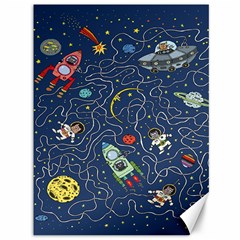 Cat Cosmos Cosmonaut Rocket Canvas 36  X 48  by Salman4z