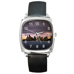 Sydney Australia Travel Oceania Square Metal Watch by Salman4z