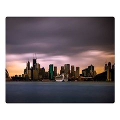 Sydney Australia Travel Oceania Two Sides Premium Plush Fleece Blanket (large) by Salman4z