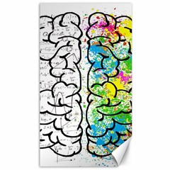 Brain Mind Psychology Idea Drawing Canvas 40  X 72  by Salman4z