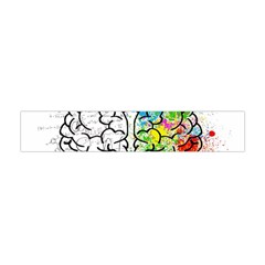 Brain Mind Psychology Idea Drawing Premium Plush Fleece Scarf (mini) by Salman4z