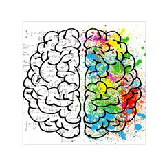 Brain Mind Psychology Idea Drawing Square Satin Scarf (30  X 30 ) by Salman4z