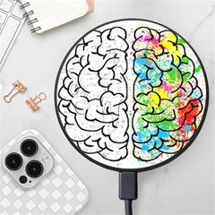 Brain Mind Psychology Idea Drawing Wireless Fast Charger(black)