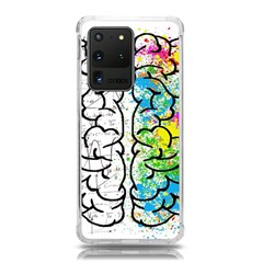 Brain Mind Psychology Idea Drawing Samsung Galaxy S20 Ultra 6 9 Inch Tpu Uv Case by Salman4z