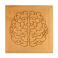 Brain Mind Psychology Idea Drawing Wood Photo Frame Cube by Salman4z