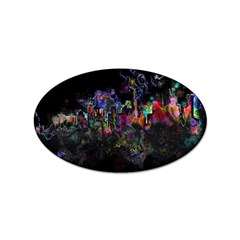 Grunge Paint Splatter Splash Ink Sticker (oval) by Salman4z