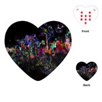 Grunge Paint Splatter Splash Ink Playing Cards Single Design (Heart) Front