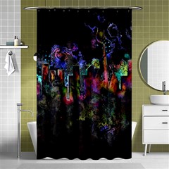 Grunge Paint Splatter Splash Ink Shower Curtain 48  X 72  (small)  by Salman4z