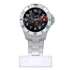 Grunge Paint Splatter Splash Ink Plastic Nurses Watch by Salman4z