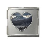 Nature s Symphony: A Portrait of Ushuaia s Wild Beauty  Mega Link Heart Italian Charm (18mm) Front