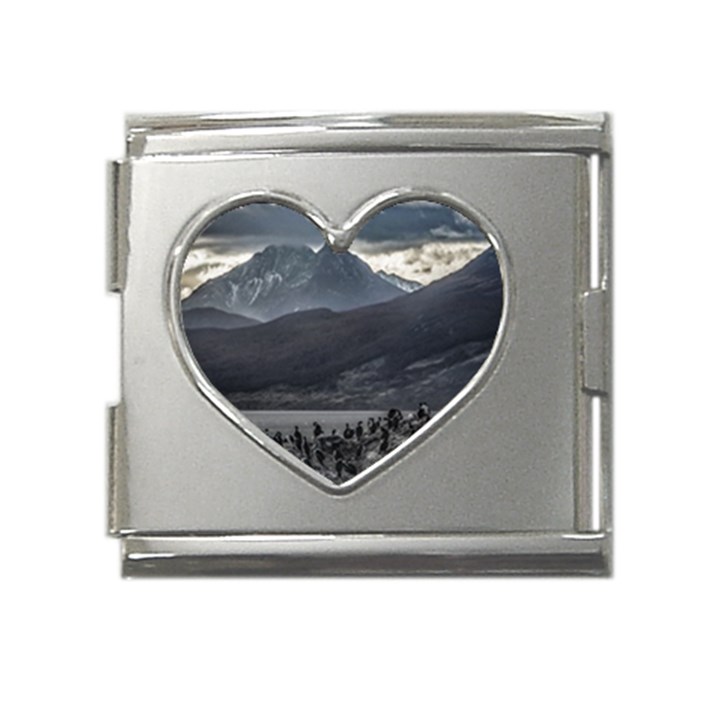 Nature s Symphony: A Portrait of Ushuaia s Wild Beauty  Mega Link Heart Italian Charm (18mm)