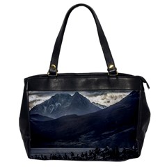 Nature s Symphony: A Portrait Of Ushuaia s Wild Beauty  Oversize Office Handbag by dflcprintsclothing