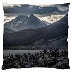 Nature s Symphony: A Portrait Of Ushuaia s Wild Beauty  Large Cushion Case (two Sides) by dflcprintsclothing