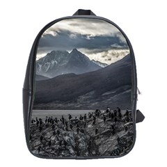 Nature s Symphony: A Portrait Of Ushuaia s Wild Beauty  School Bag (xl) by dflcprintsclothing