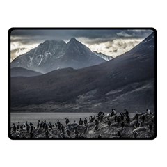 Nature s Symphony: A Portrait Of Ushuaia s Wild Beauty  Two Sides Fleece Blanket (small) by dflcprintsclothing