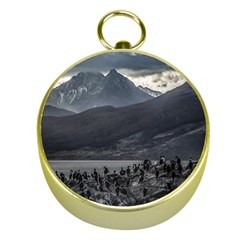 Nature s Symphony: A Portrait Of Ushuaia s Wild Beauty  Gold Compasses by dflcprintsclothing