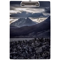 Nature s Symphony: A Portrait Of Ushuaia s Wild Beauty  A4 Acrylic Clipboard by dflcprintsclothing