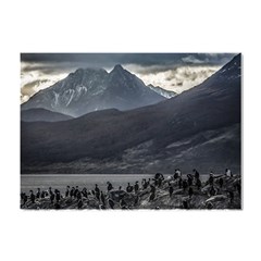 Nature s Symphony: A Portrait Of Ushuaia s Wild Beauty  Crystal Sticker (a4) by dflcprintsclothing