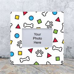 Dog Paw Seamless Pattern Footprint Bone White Box Photo Frame 4  X 6  by Salman4z