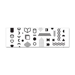 Pattern Hipster Abstract Form Geometric Line Variety Shapes Polkadots Fashion Style Seamless Sticker Bumper (10 Pack) by Salman4z