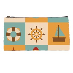 Nautical Elements Collection Pencil Case by Salman4z